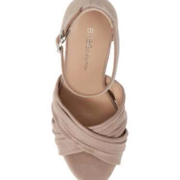 BCBGeneration Womens Flora Dream Fabric Open Toe Casual Ankle, Taupe, Size 10M - Picture 6 of 9